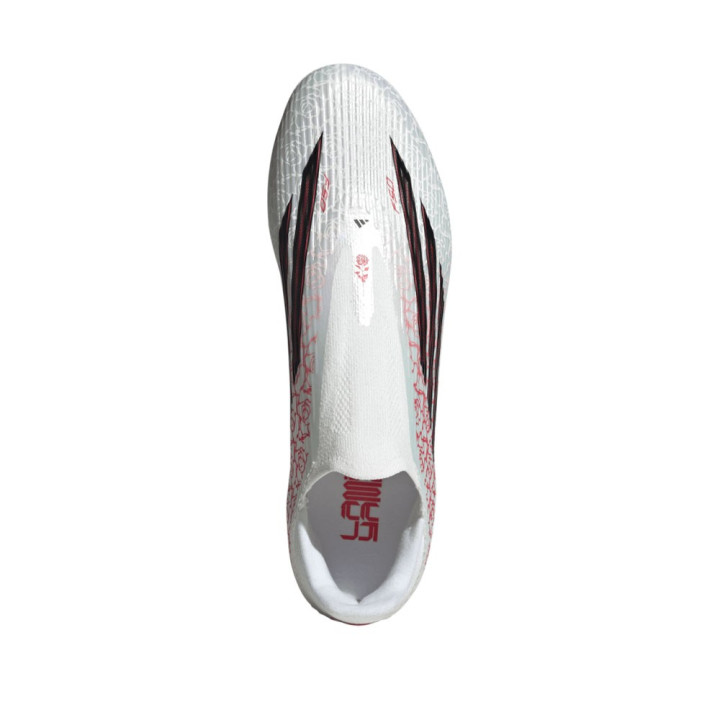 ADIDAS F50 League Ll Fg Mg Ly Bianco Nero Rosso - Scarpe Da Calcio Uomo