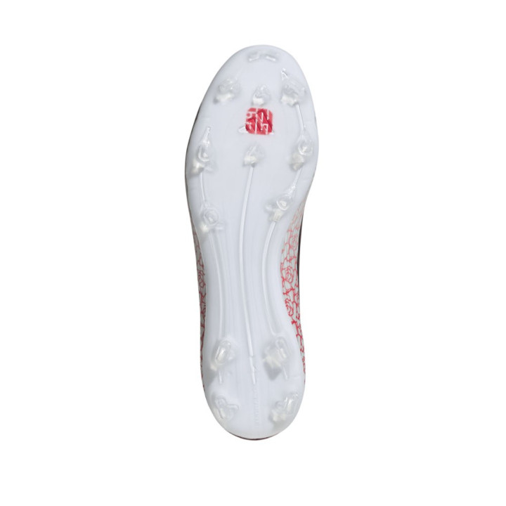 ADIDAS F50 League Ll Fg Mg Ly Bianco Nero Rosso - Scarpe Da Calcio Uomo