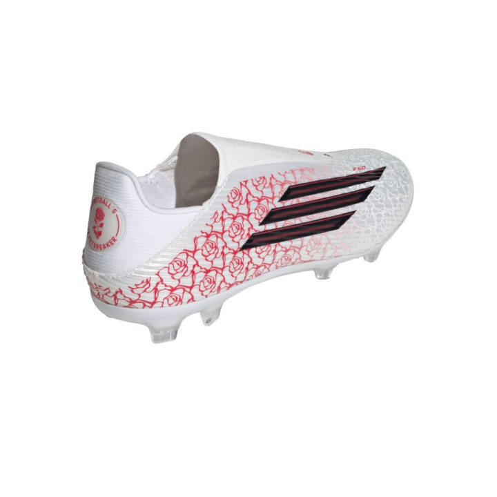 ADIDAS F50 League Ll Fg Mg Ly Bianco Nero Rosso - Scarpe Da Calcio Uomo