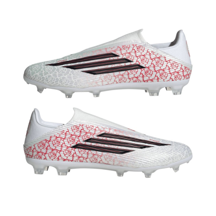ADIDAS F50 League Ll Fg Mg Ly Bianco Nero Rosso - Scarpe Da Calcio Uomo