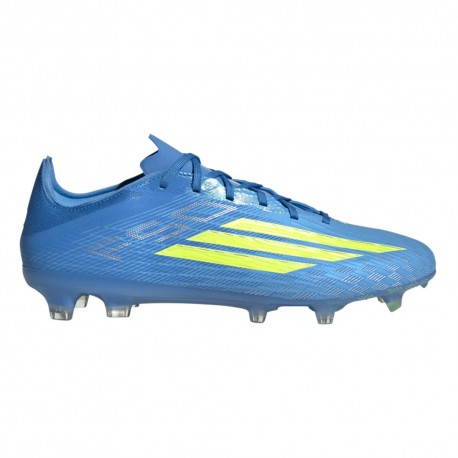 ADIDAS F50 Pro Fg Sky Blu Giallo - Scarpe Da Calcio Uomo