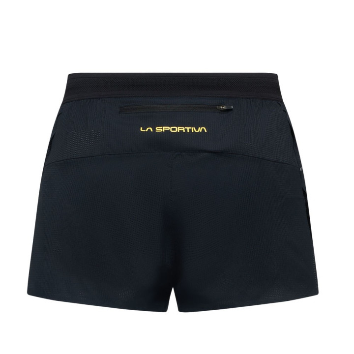 La Sportiva Short Trail Running Pure 3" Nero Giallo Uomo