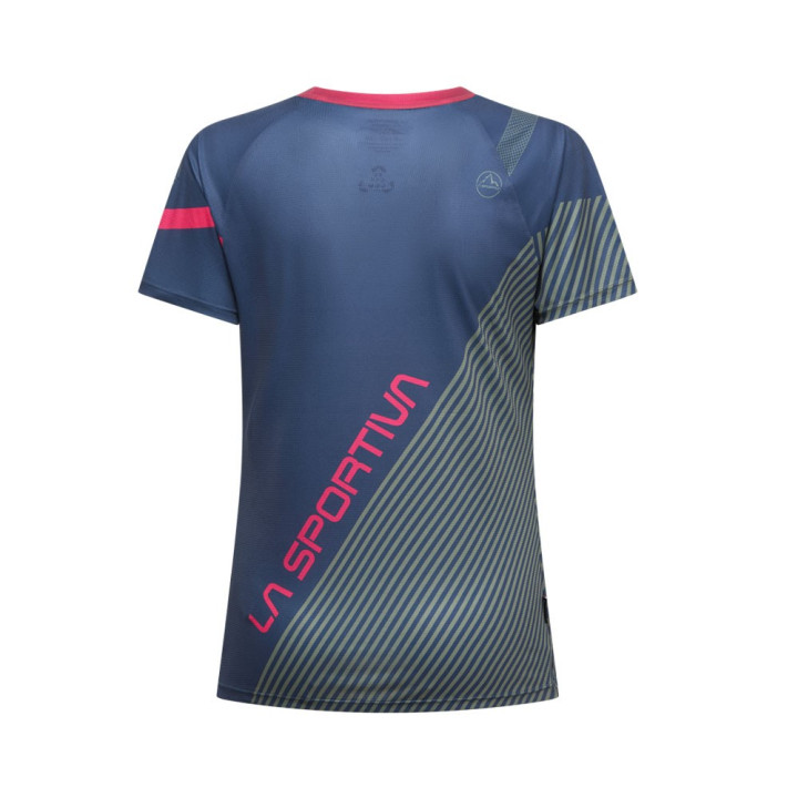 La Sportiva T-Shirt Trail Running Flow Night Sky Cypress Donna