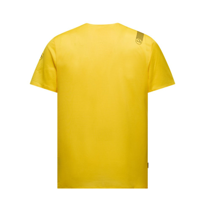 La Sportiva T-Shirt Trail Running Pure Giallo Nero Uomo