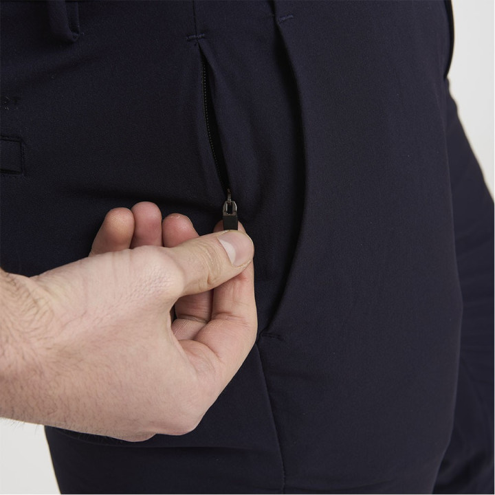 Iceport Pantaloni Chino Tessuto Tecnico Blu Uomo