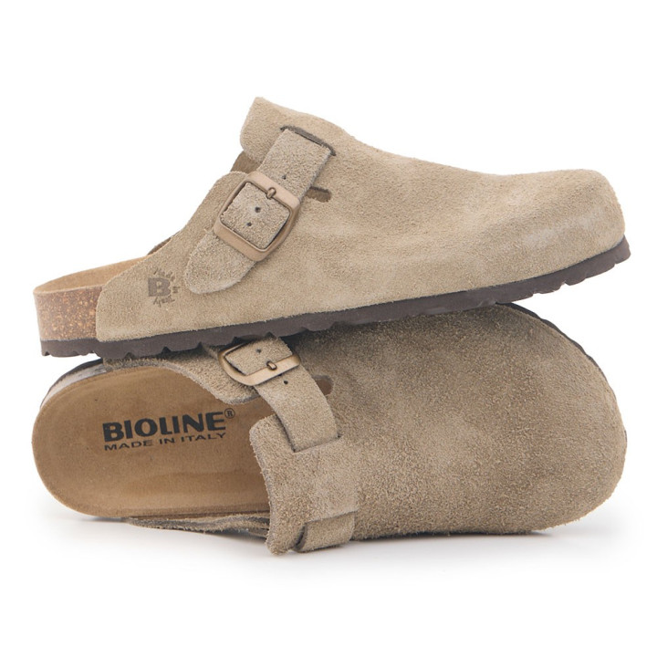 Bioline 1900 Big Suede Sand - Ciabatte Uomo