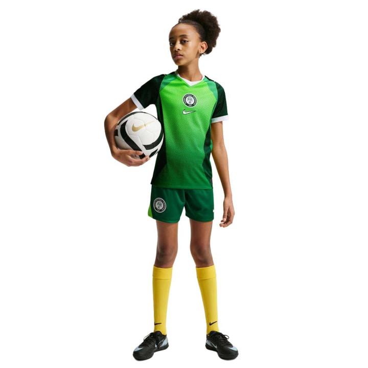Nike Nigeria 2026 Stadium Home Maglia Maniche Corte Verde Bianco Bambino