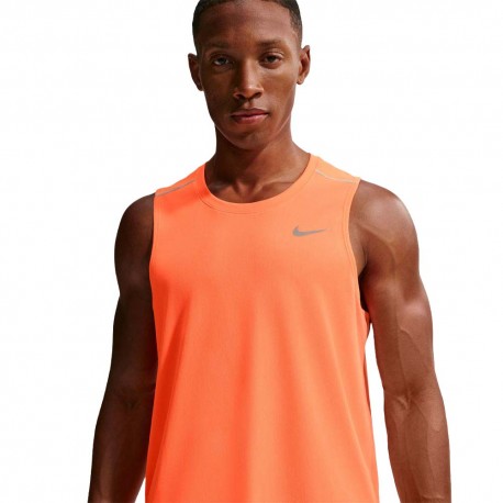 Nike Miler Canotta Running Total Arancio Reflective Silv Uomo