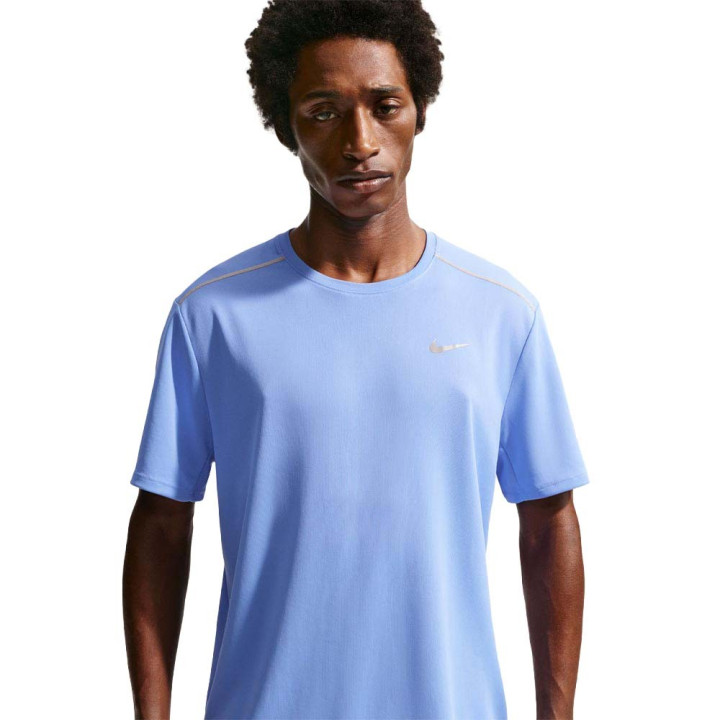 Nike Miler T-Shirt Running Blu Pulse Reflective Silv Uomo