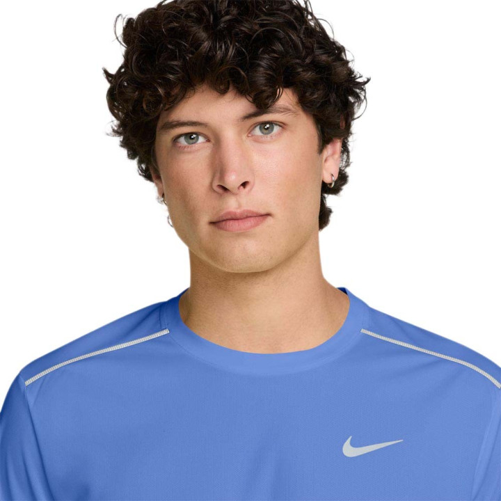 Nike Miler T-Shirt Running Blu Pulse Reflective Silv Uomo