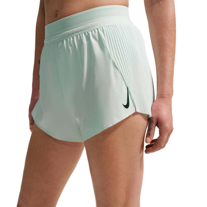 Nike Aeroswift Pantaloncini Running 2" Barely Verde Nero Donna