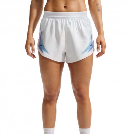Nike Aeroswift Pantaloncini Running 3" Gx Bianco Nero Donna