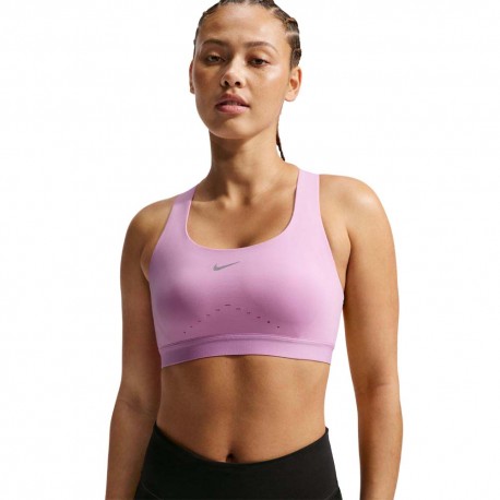 Nike Swift Reggiseno Sportivo Lt Magenta Reflective Sil Donna
