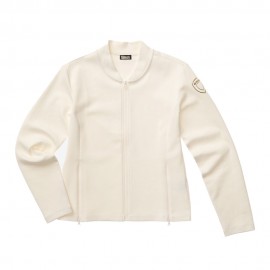 Blauer Felpa Con Cerniera Valencia Bianco Donna