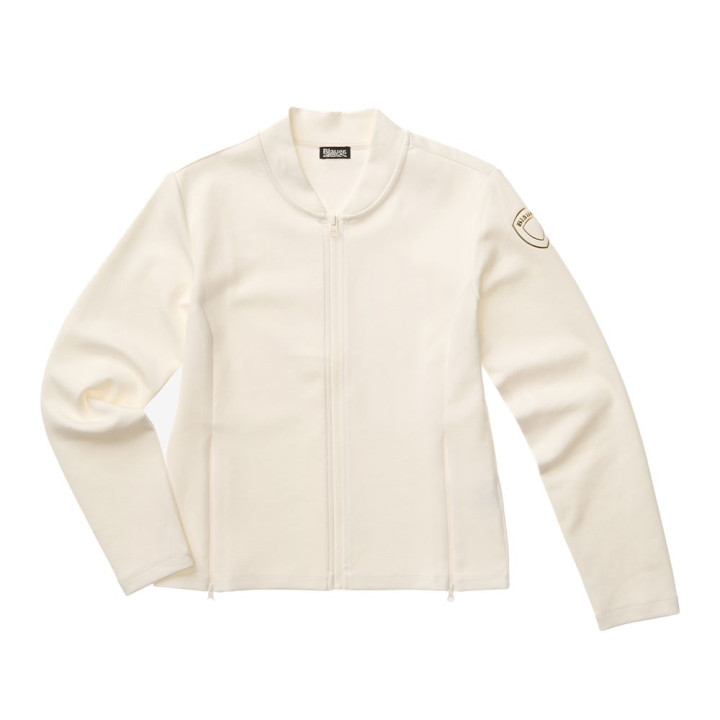 Blauer Felpa Con Cerniera Valencia Bianco Donna