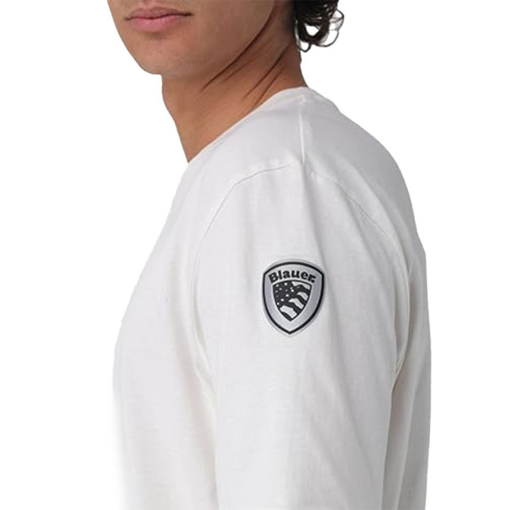 Blauer T-Shirt Hanson Bianco Uomo