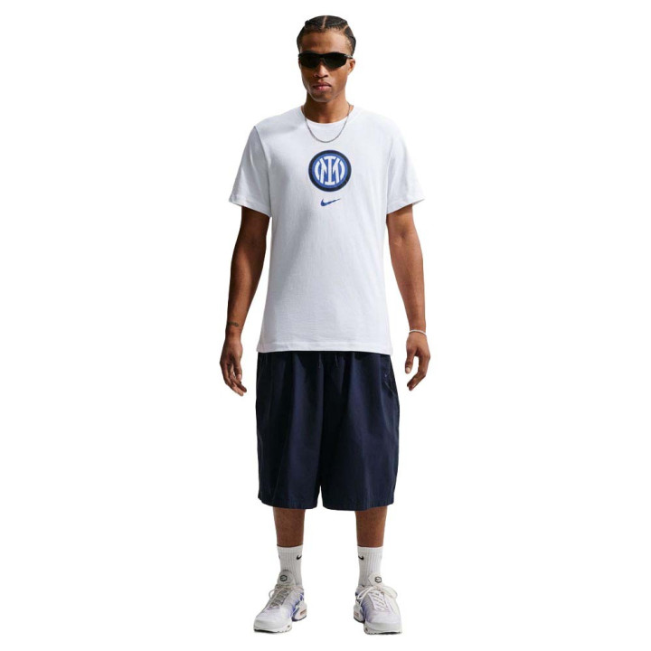 Nike Inter Maglia Maniche Corte Crest Bianco Uomo