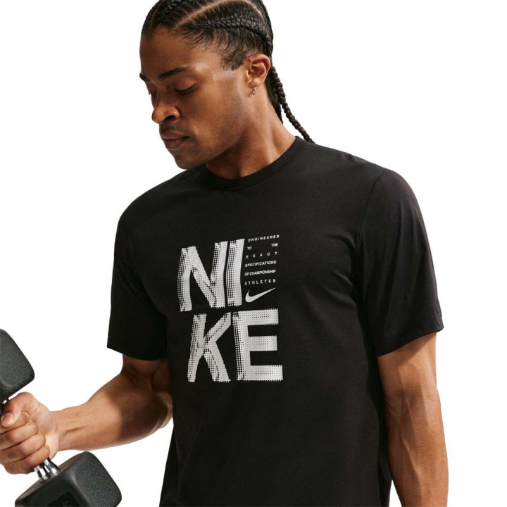Nike Hyverse Maglietta Palestra Nero Uomo
