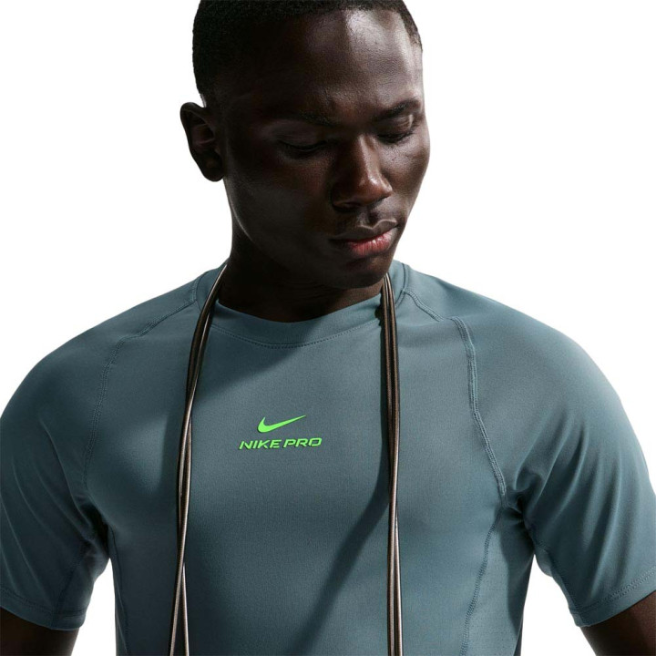 Nike Pro Training Maglietta Palestra Verde Uomo