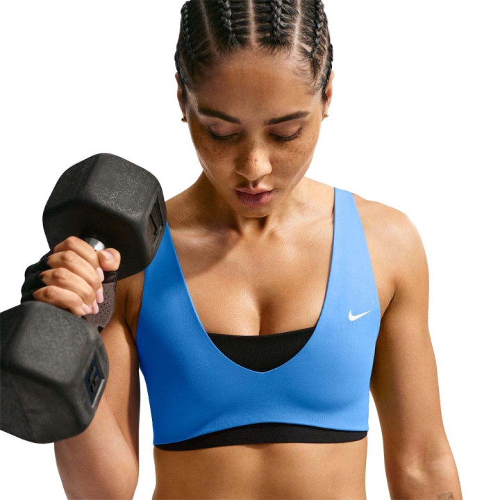 Nike Pro Sculpt Reggiseno Sportivo Nero Azzurro Donna