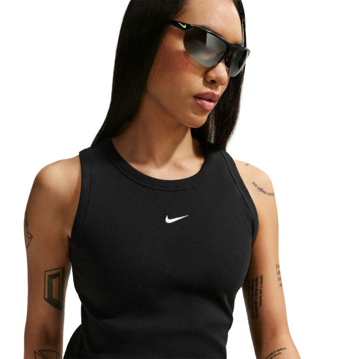Nike Sportswear Canotta Costine Nero Donna