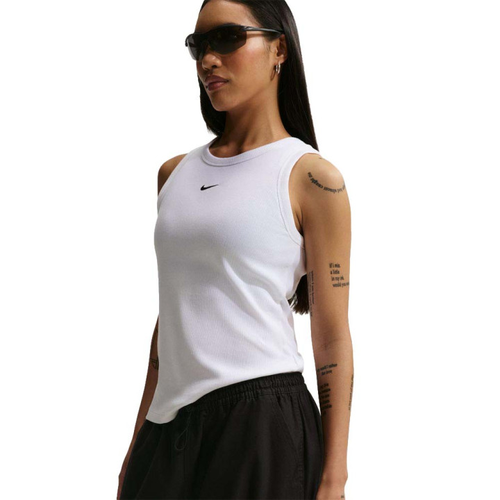 Nike Sportswear Canotta Costine Bianco Donna
