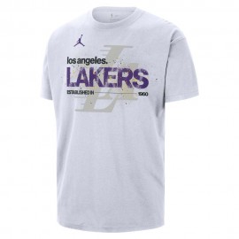Los Angeles Lakers Courtside Maglia Basket bianco viola