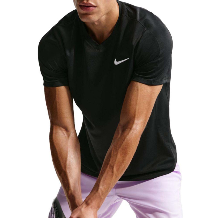 Nike Court Victory Short Tennis Violet Mist Nero Uomo