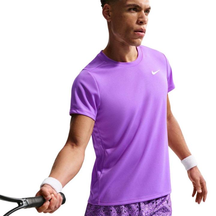 Nike Court Victory T-Shirt Tennis Bright Violet Uomo