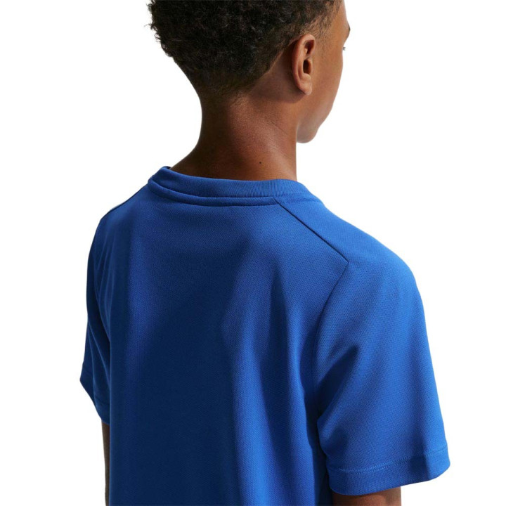 Nike Multi T-Shirt Palestra Logo Blu Bambino