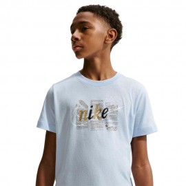 Sportswear Club T-Shirt Palestra Big Swoosh azzurro