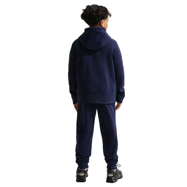 Nike Fc Barcelona Club Felpa Con Cappuccio Blu Giallo Bambino