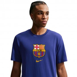 Fc Barcelona Maglia Maniche Corte Crest Deep blu