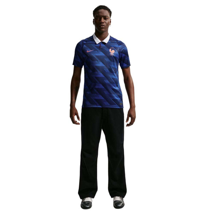 Nike Francia 2026 Stadium Home Maglia Maniche Corte Blu Copper Uomo