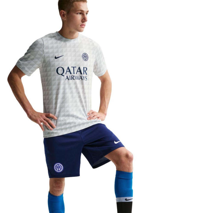 Nike Inter Milan Strike Pantaloncini Calcio Training Blu Bianco Uomo