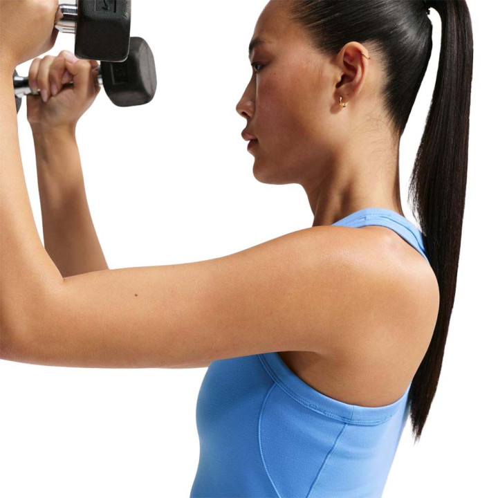 Nike One Fitted Canotta Palestra Azzurro Donna