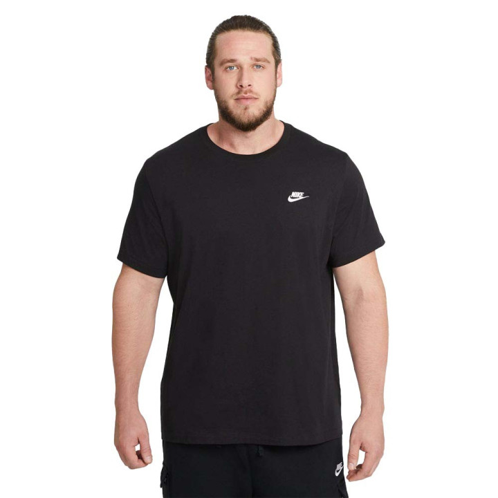 Nike Sportswear Club Maglietta Palestra Logo Piccolo Nero Uomo