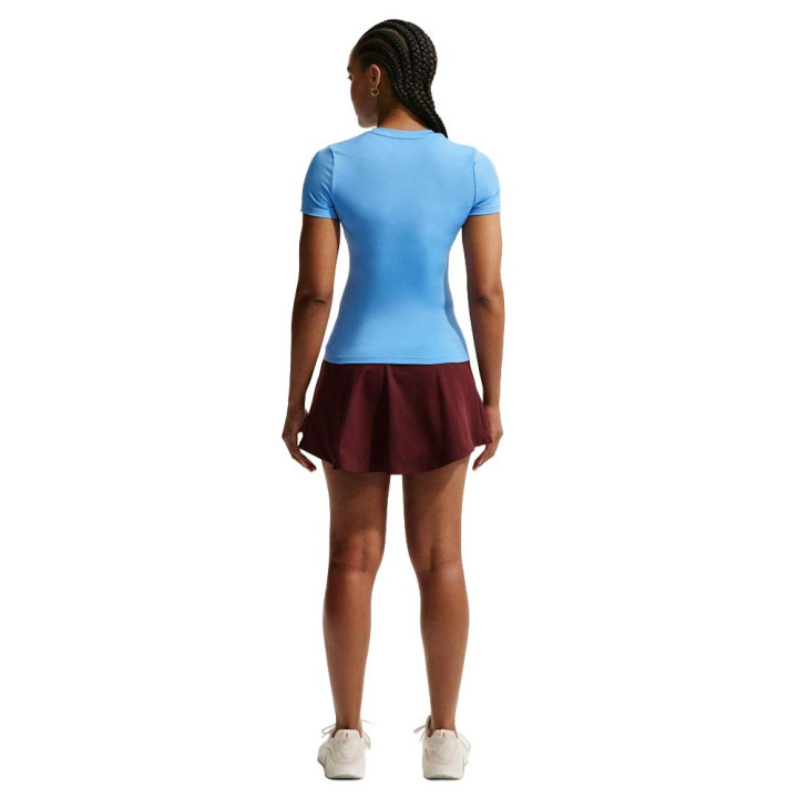 Nike One Fitted Maglietta Palestra Azzurro Donna