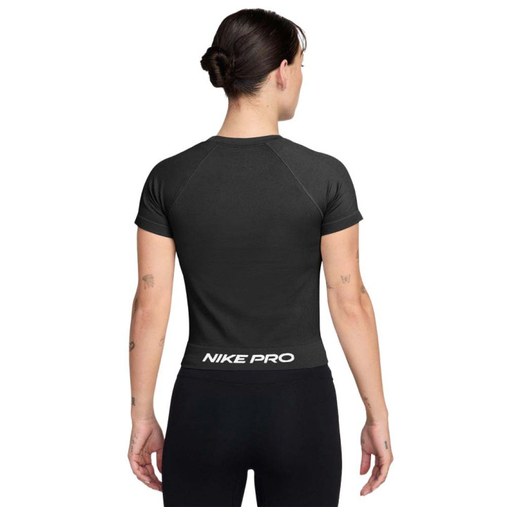 Nike Pro Seamless Maglietta Palestra Nero Donna