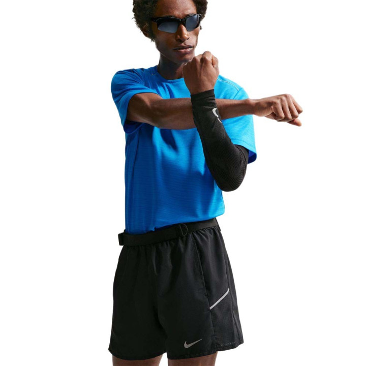 Nike Miler Pantaloncini Running 5" Df Nero Reflective Silv Uomo