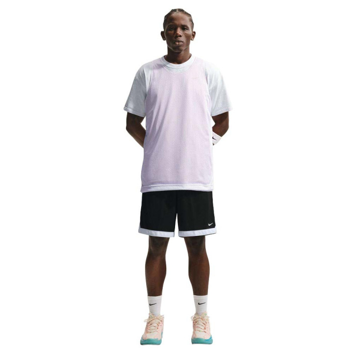 Nike Dna Academy Pantaloncini Basket 8In Nero Bianco Uomo