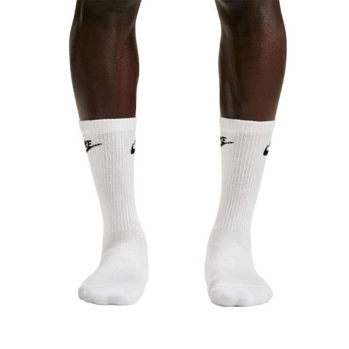 Nike Calza Eleveted Tris Pack Bianco