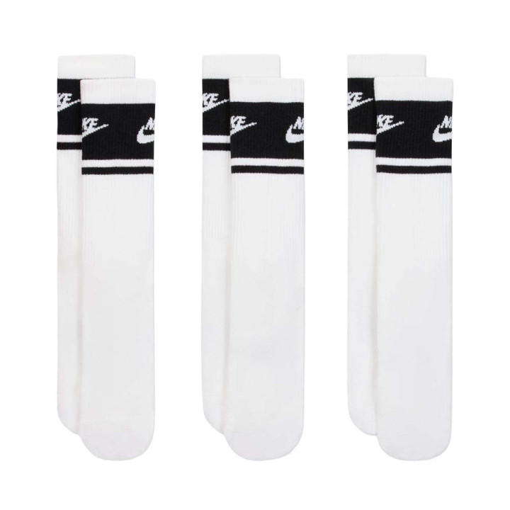 Nike Calza Eleveted Tris Pack Fascia Bianco