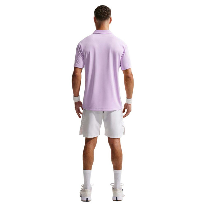 Nike Court Dri-Fit Polo Tennis Violet Mist Nero Uomo