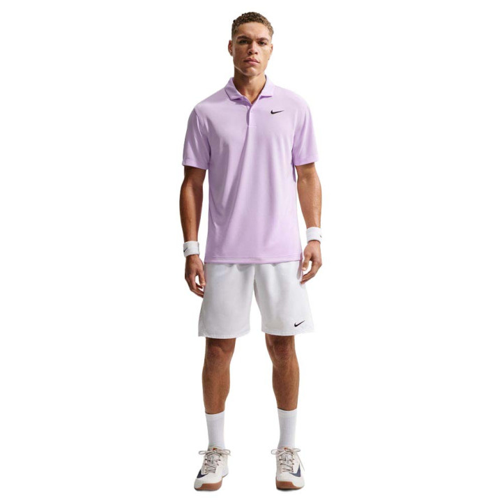 Nike Court Dri-Fit Polo Tennis Violet Mist Nero Uomo