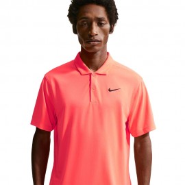 Court Dri-Fit Polo Tennis Hot Lava nero