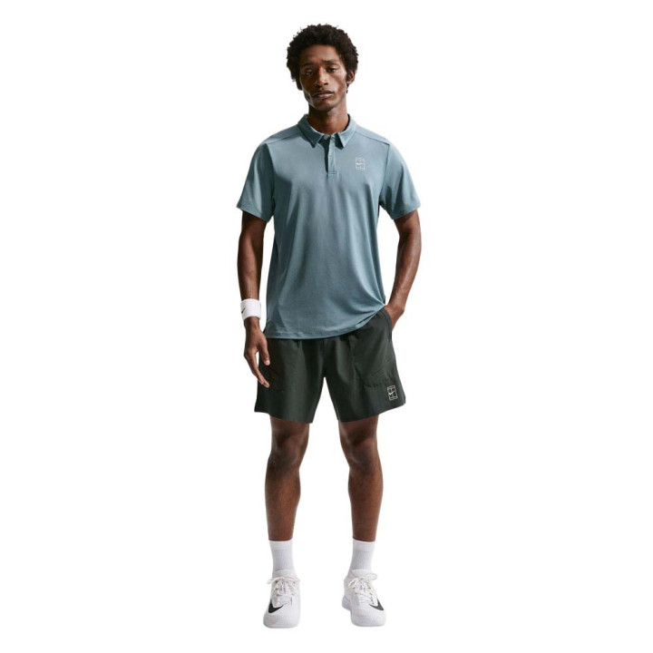 Nike Court Advantage Short Tennis Nero Spruce Bianco Uomo