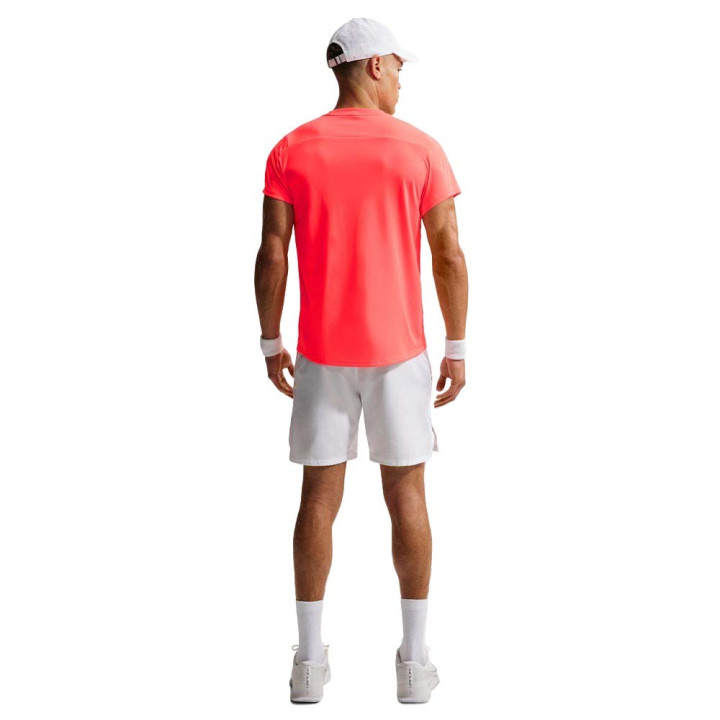 Nike Court Victory T-Shirt Tennis Hot Lava Nero Uomo