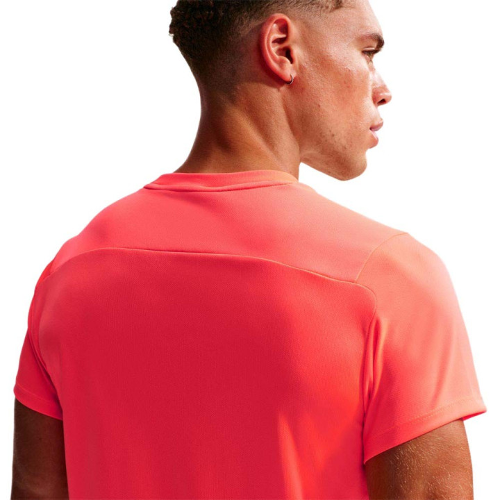 Nike Court Victory T-Shirt Tennis Hot Lava Nero Uomo
