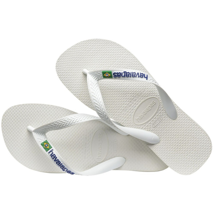Havaianas Brasil Logo Bianco - Infradito Mare Uomo